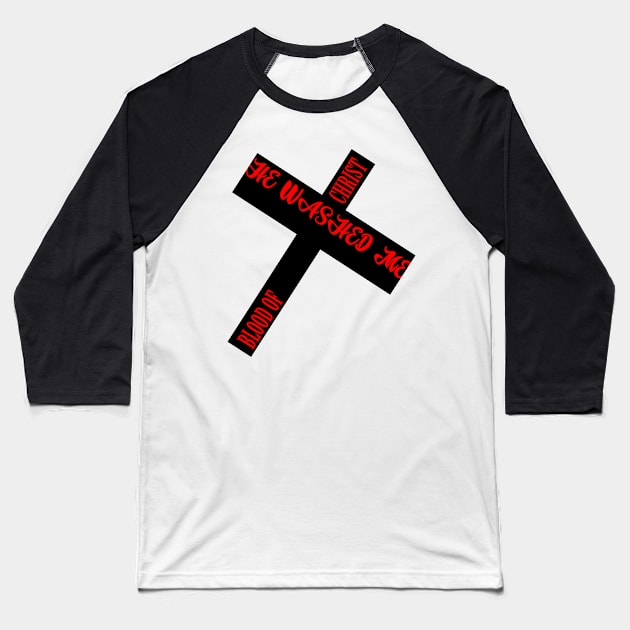 Blood Of Christ Baseball T-Shirt by damieloww